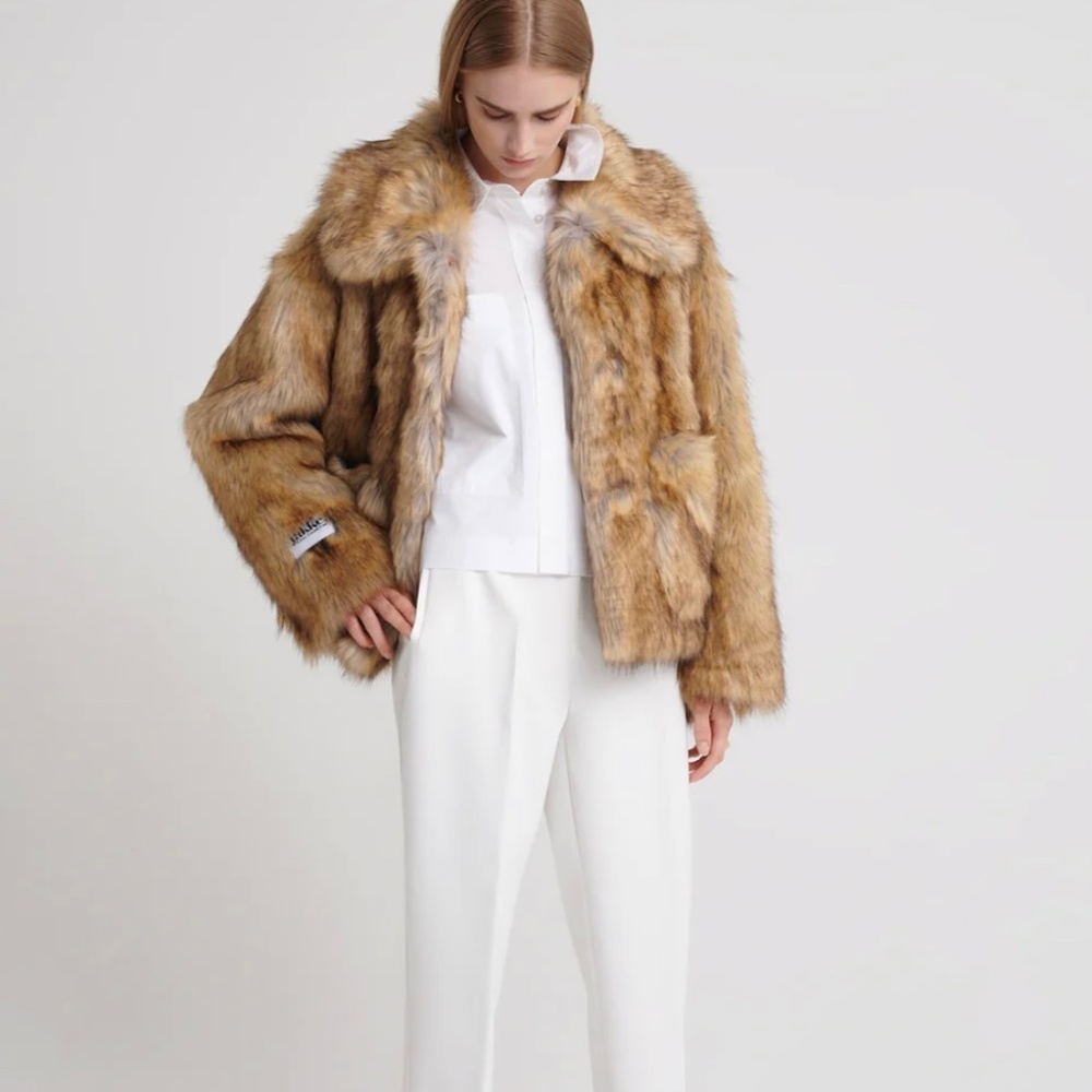 Jakke faux fur jacket *brand new